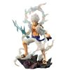Mô hình Luffy gear 5 đứng đá tay cầm sét